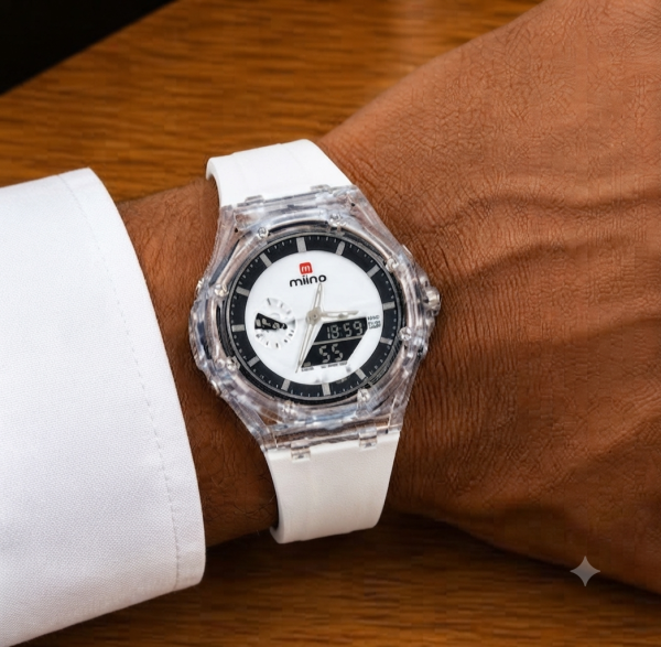 Montre analogique et numérique (double affichage)